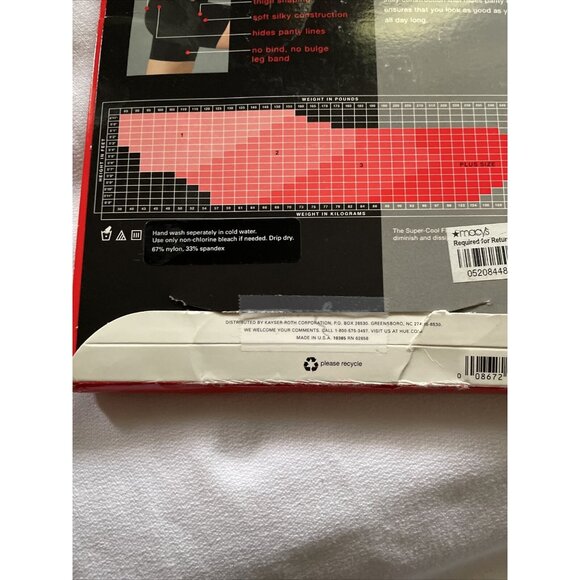 Hue High Waist Panty Shaper With Cool Fiber Technology For All-Day Comfort Sz 3 - Picture 6 of 10